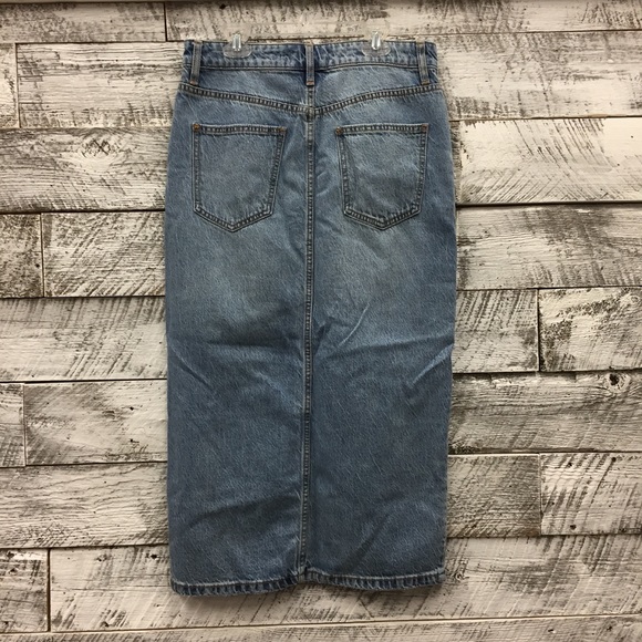 Free People We The Free Calabasas Denim Midi Skirt - Picture 2 of 3